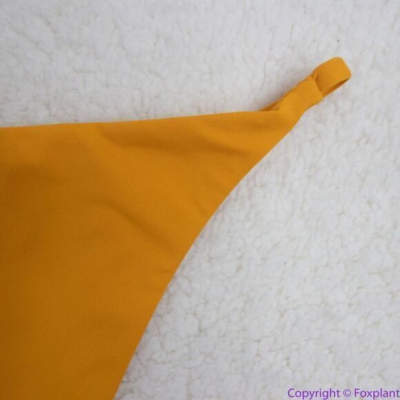 NEW Toast Swim String Bikini Bottom in Marigold, M - Picture 13 of 16